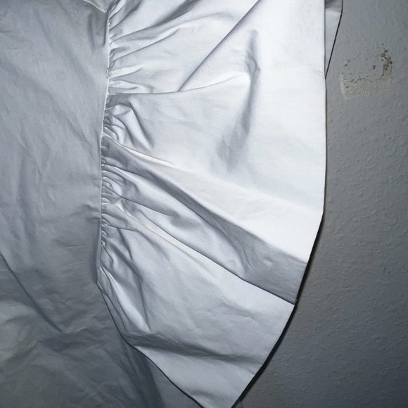 H&M Cotton blouse with a deep V-neck front and back light blue strap - Picture 3 of 5